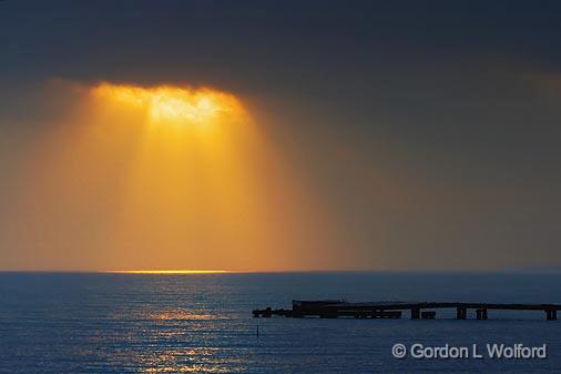Sunrise Sunray_30176.jpg - Matagorda Bay photographed along the Gulf coast near Port Lavaca, Texas, USA.